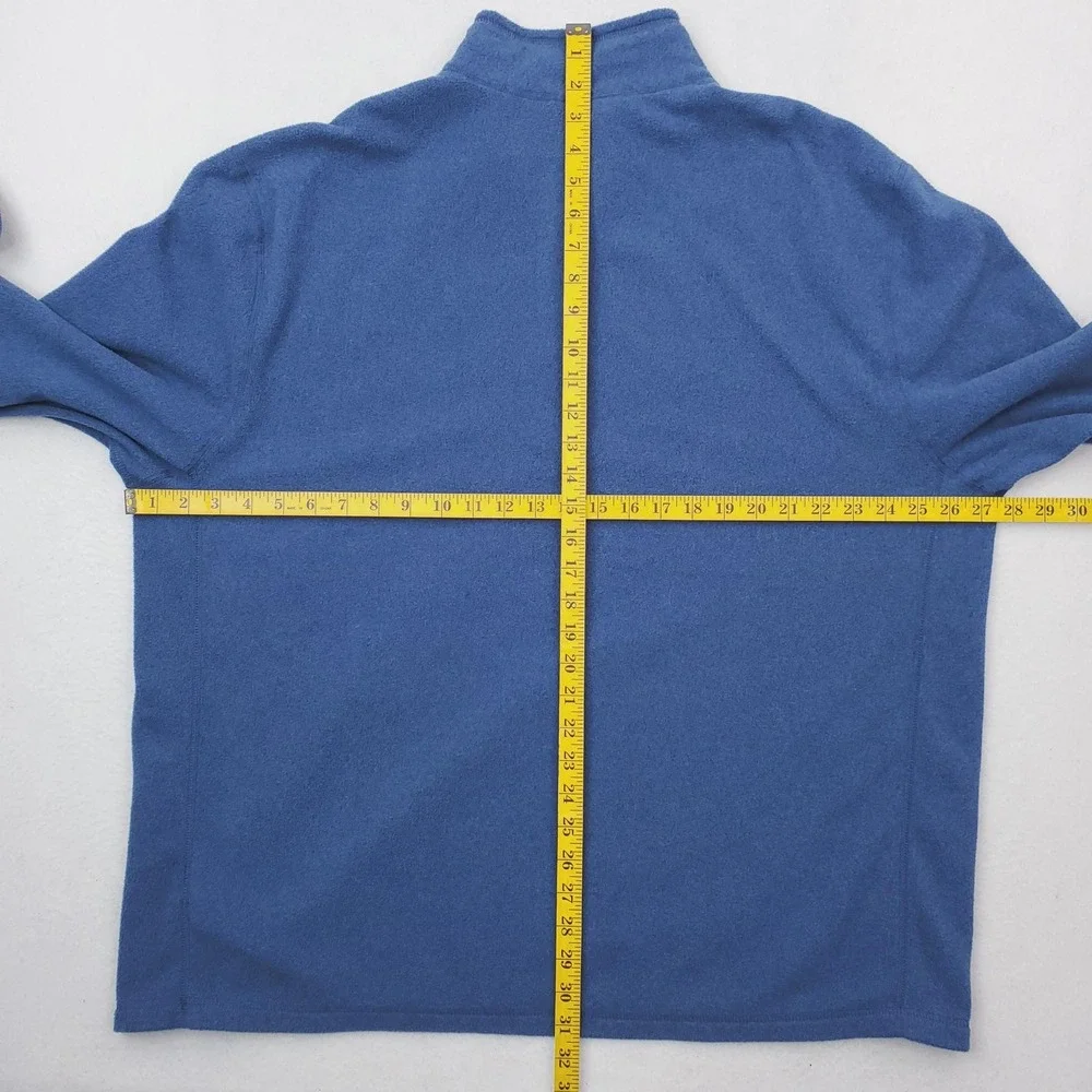 North Face Pullover Mens 2XL Blue TKA Glacier 100 Fleece Quarter Zip Sweater